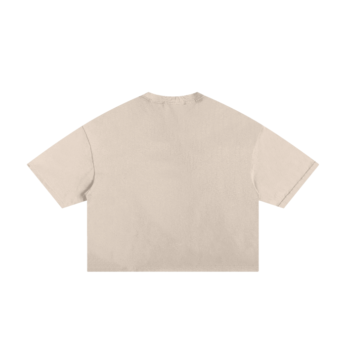 Classic Frayed Boxy Cropped Tee