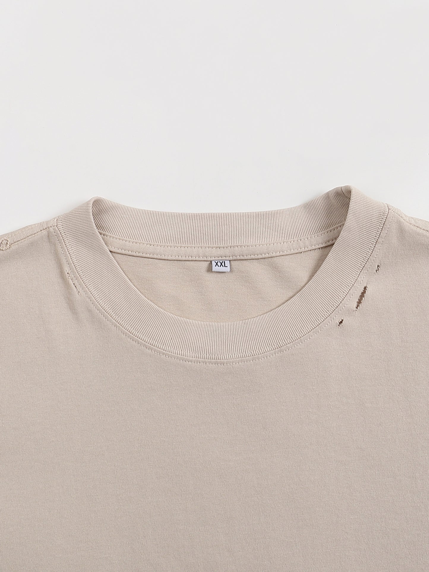 Classic Frayed Boxy Cropped Tee
